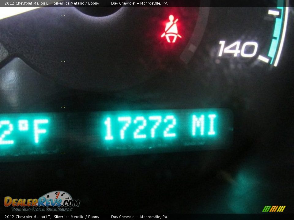 2012 Chevrolet Malibu LT Silver Ice Metallic / Ebony Photo #20