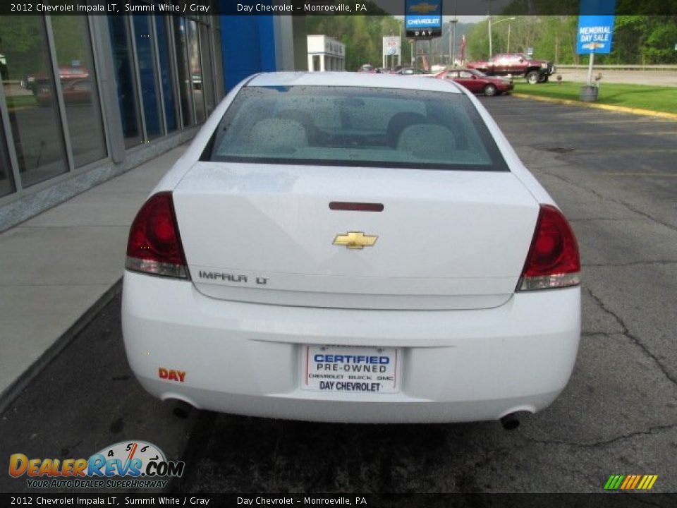 2012 Chevrolet Impala LT Summit White / Gray Photo #7