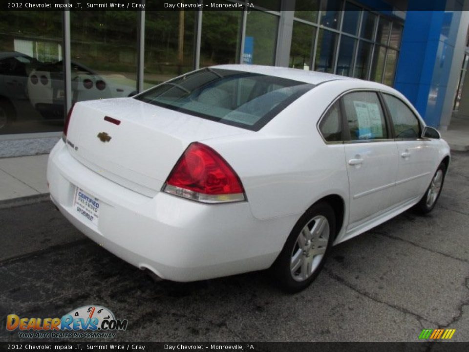 2012 Chevrolet Impala LT Summit White / Gray Photo #8