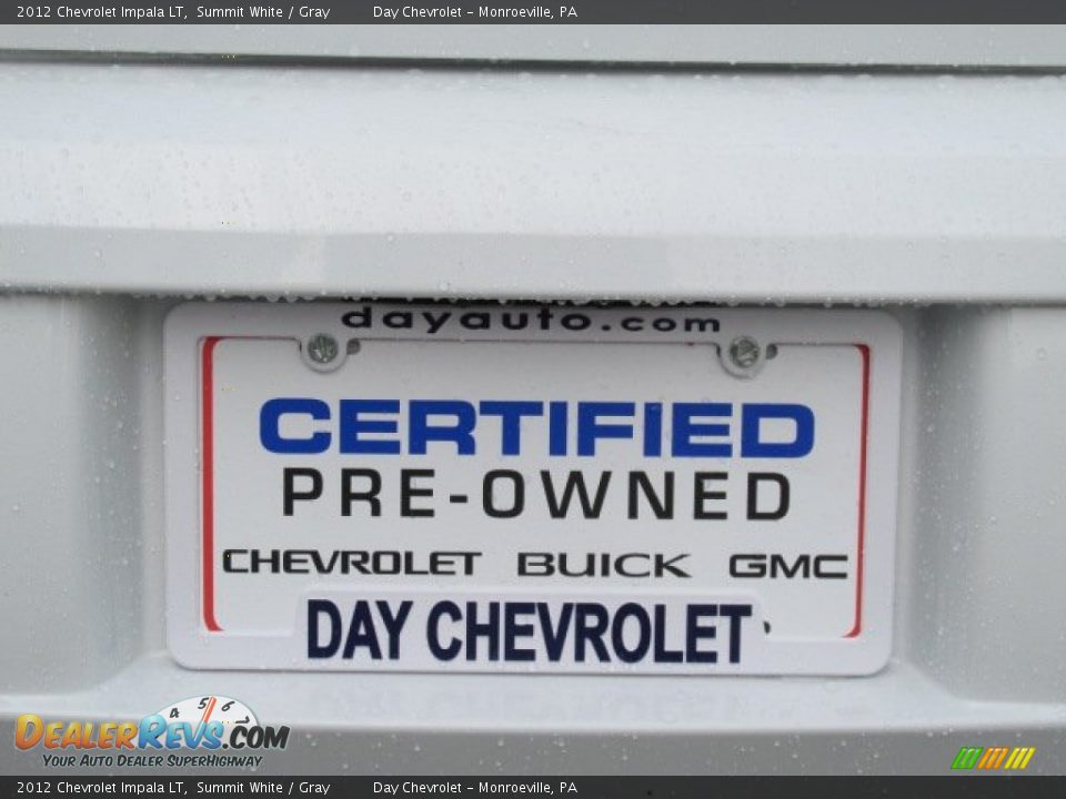 2012 Chevrolet Impala LT Summit White / Gray Photo #9