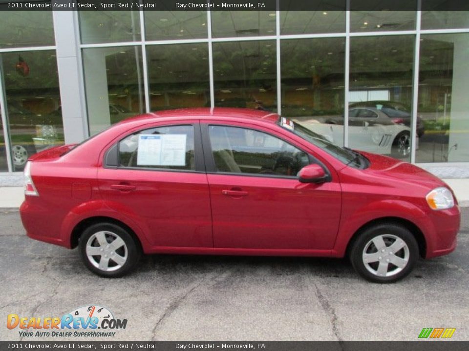 2011 Chevrolet Aveo LT Sedan Sport Red / Neutral Photo #2