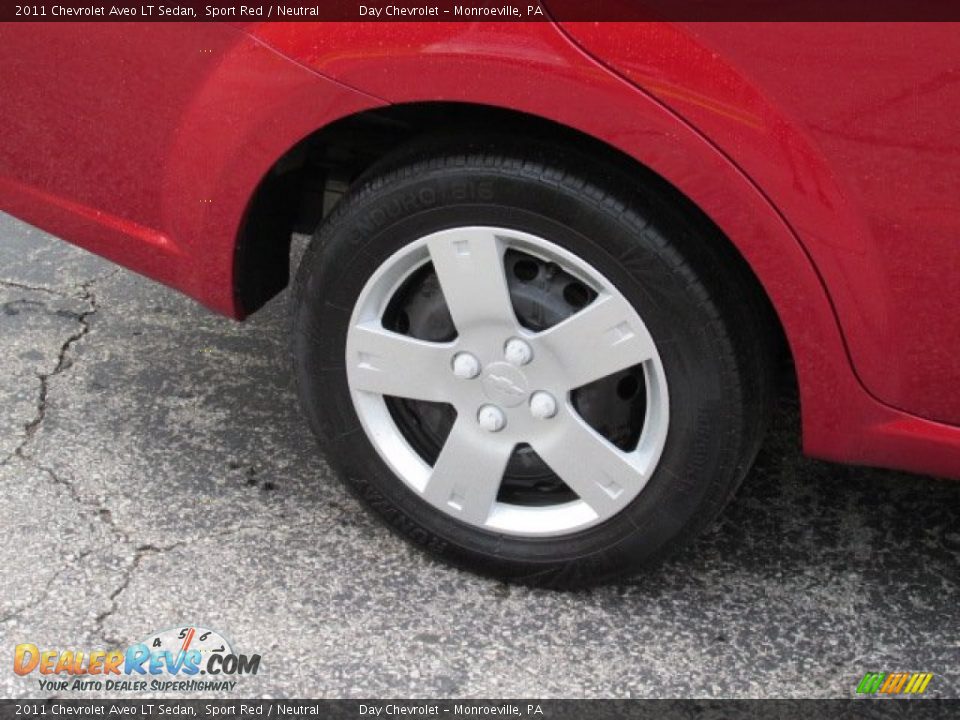 2011 Chevrolet Aveo LT Sedan Sport Red / Neutral Photo #3
