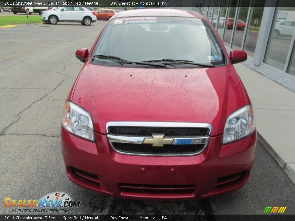 2011 Chevrolet Aveo LT Sedan Sport Red / Neutral Photo #4