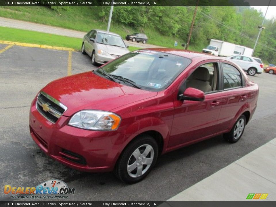 2011 Chevrolet Aveo LT Sedan Sport Red / Neutral Photo #5