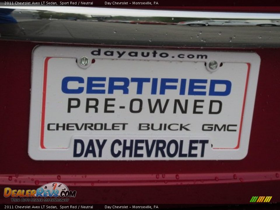 2011 Chevrolet Aveo LT Sedan Sport Red / Neutral Photo #9