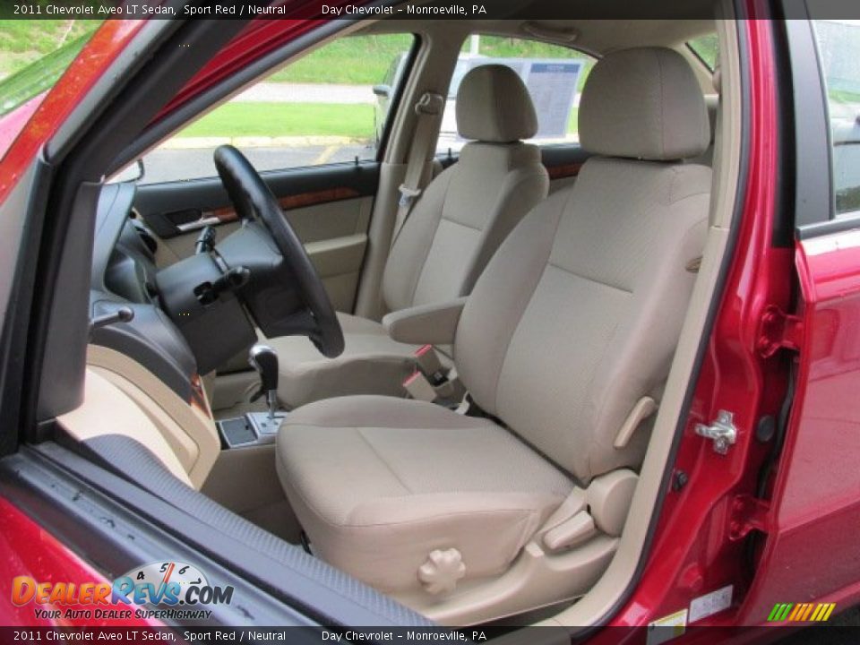 2011 Chevrolet Aveo LT Sedan Sport Red / Neutral Photo #11