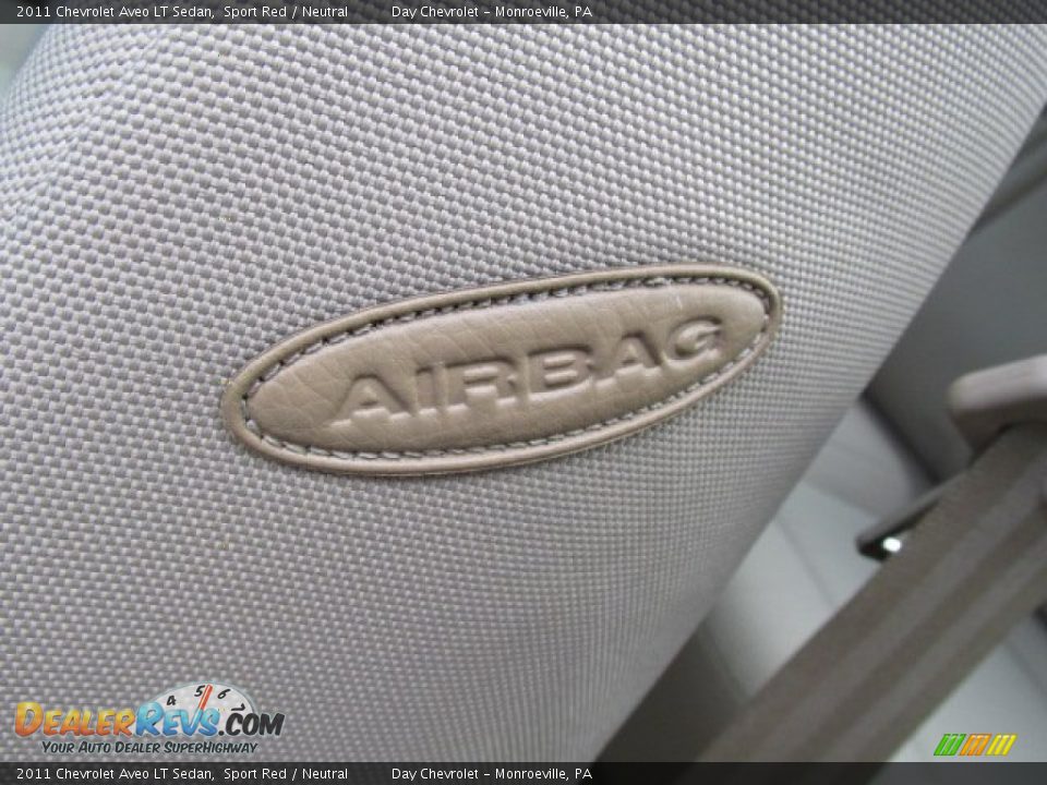 2011 Chevrolet Aveo LT Sedan Sport Red / Neutral Photo #12