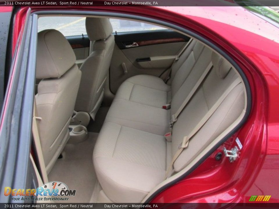 2011 Chevrolet Aveo LT Sedan Sport Red / Neutral Photo #13