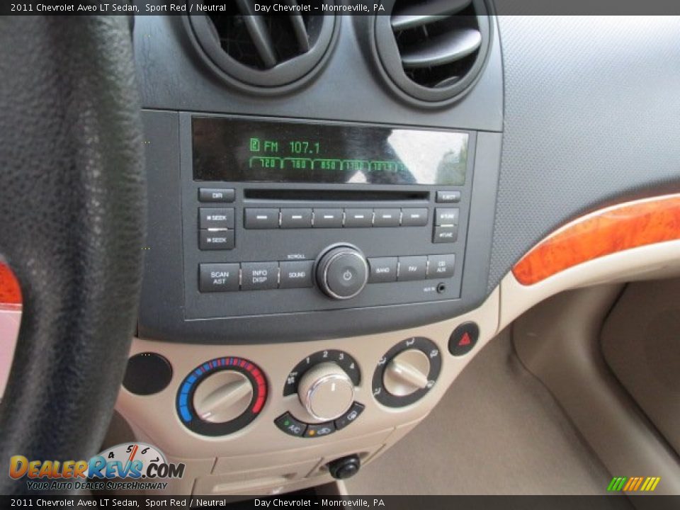 2011 Chevrolet Aveo LT Sedan Sport Red / Neutral Photo #15