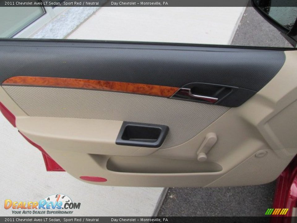 2011 Chevrolet Aveo LT Sedan Sport Red / Neutral Photo #16