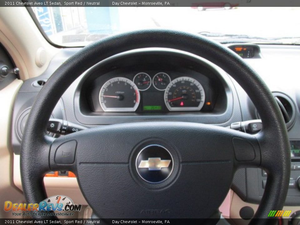 2011 Chevrolet Aveo LT Sedan Sport Red / Neutral Photo #17