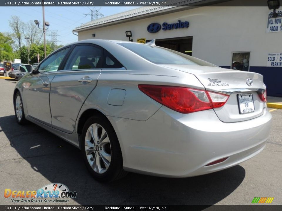 2011 Hyundai Sonata Limited Radiant Silver / Gray Photo #6