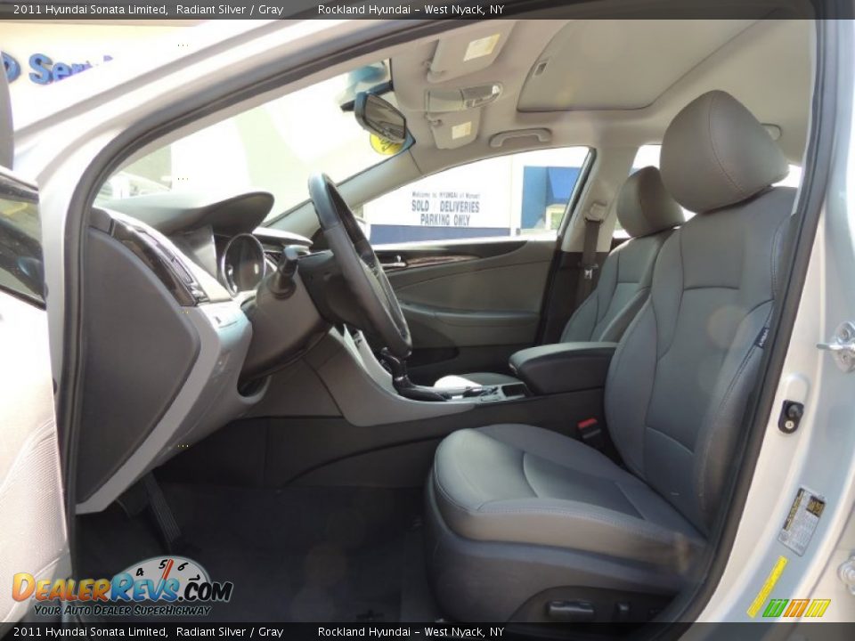 2011 Hyundai Sonata Limited Radiant Silver / Gray Photo #10