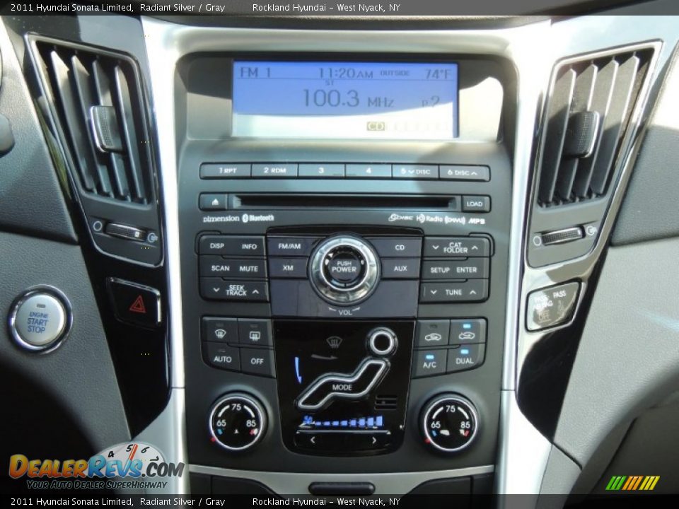 Controls of 2011 Hyundai Sonata Limited Photo #17