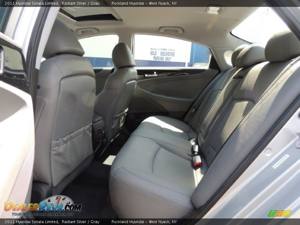 2011 Hyundai Sonata Limited Radiant Silver / Gray Photo #20