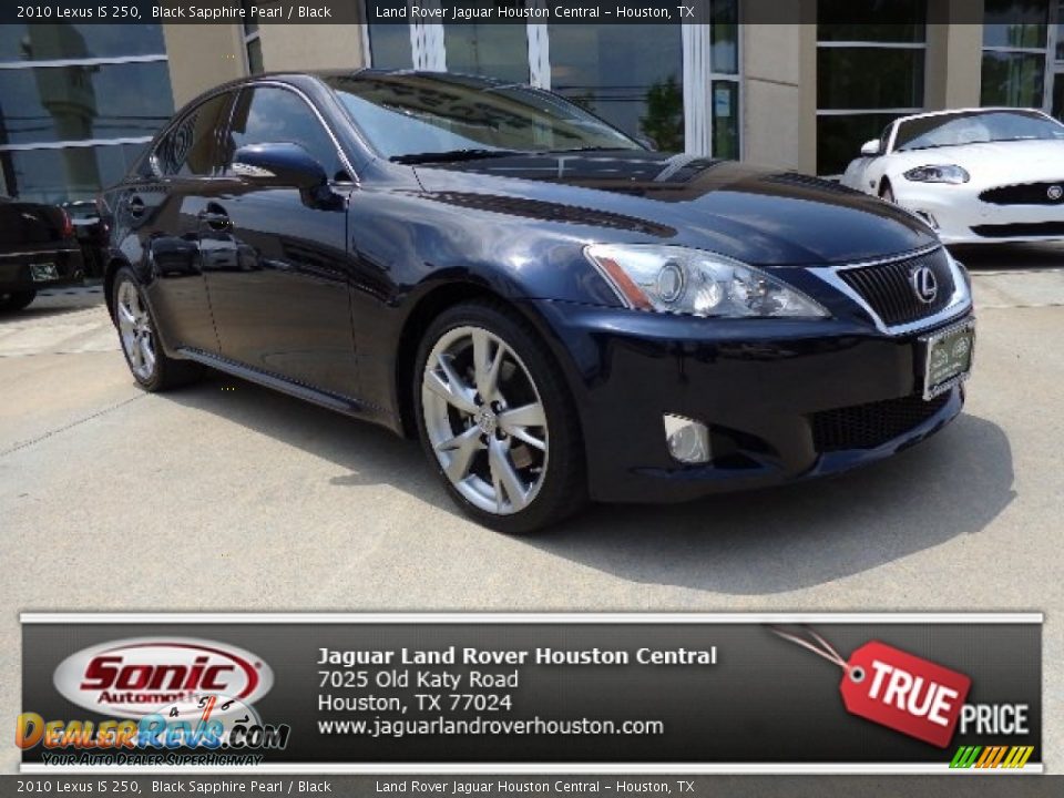 2010 Lexus IS 250 Black Sapphire Pearl / Black Photo #1