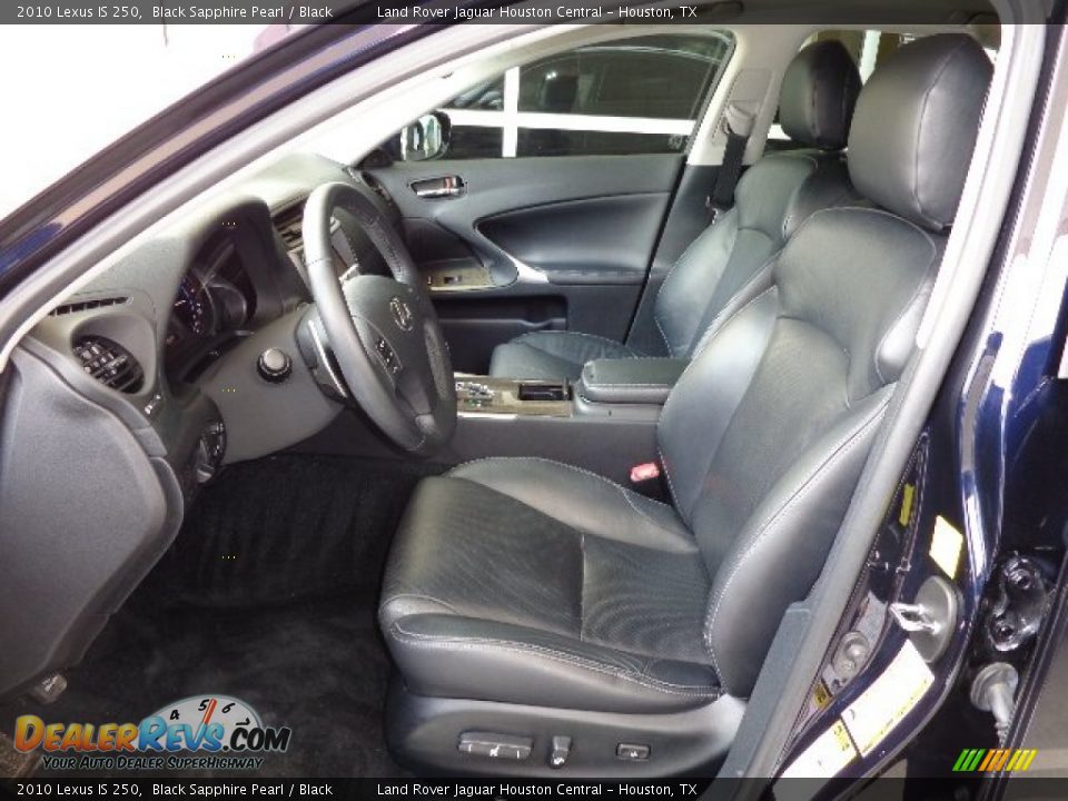 2010 Lexus IS 250 Black Sapphire Pearl / Black Photo #3
