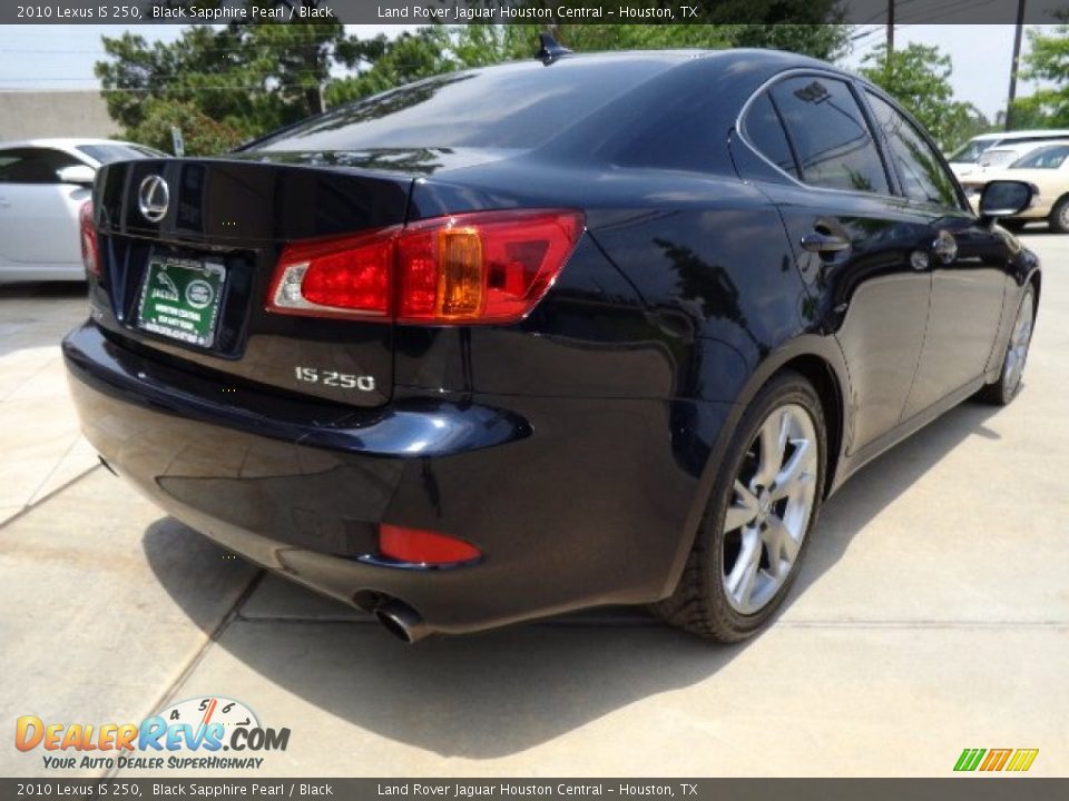 2010 Lexus IS 250 Black Sapphire Pearl / Black Photo #6