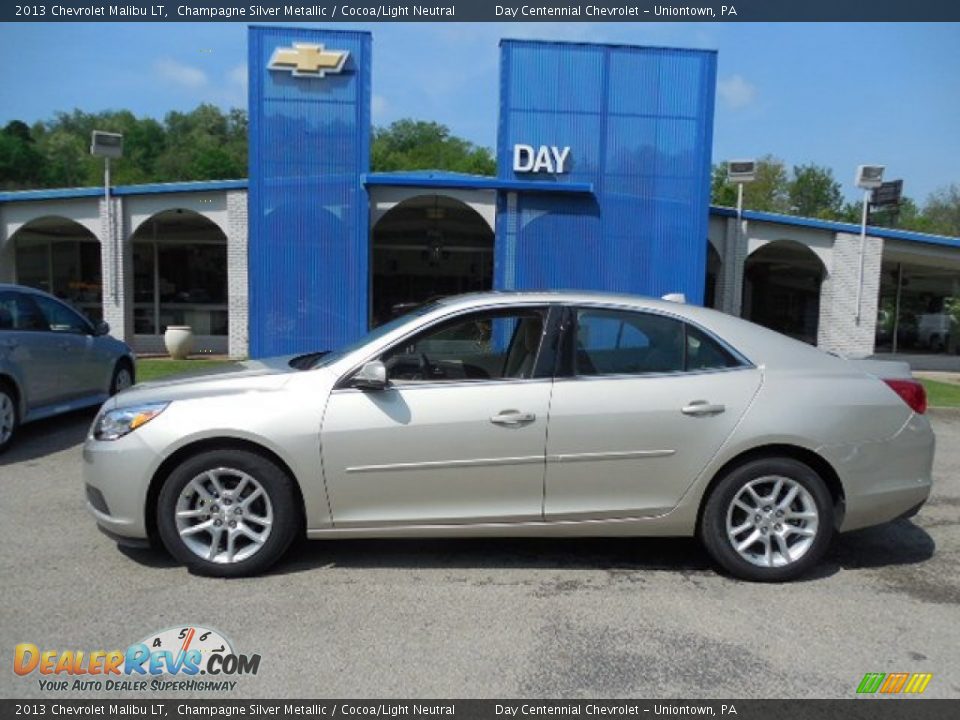 2013 Chevrolet Malibu LT Champagne Silver Metallic / Cocoa/Light Neutral Photo #2