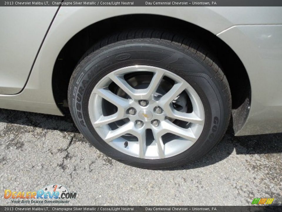 2013 Chevrolet Malibu LT Champagne Silver Metallic / Cocoa/Light Neutral Photo #3