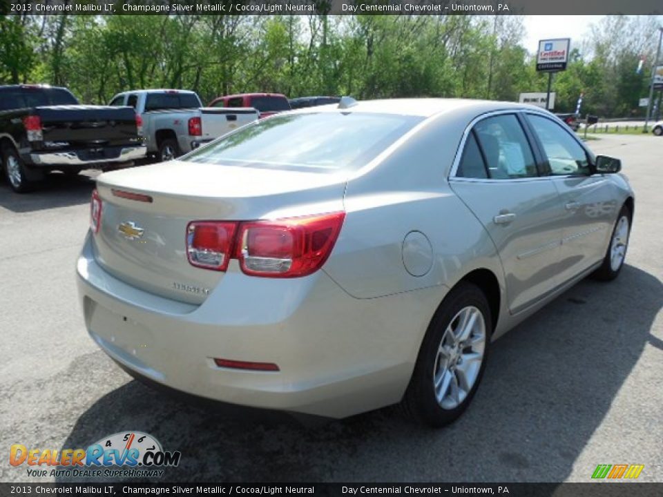 2013 Chevrolet Malibu LT Champagne Silver Metallic / Cocoa/Light Neutral Photo #6