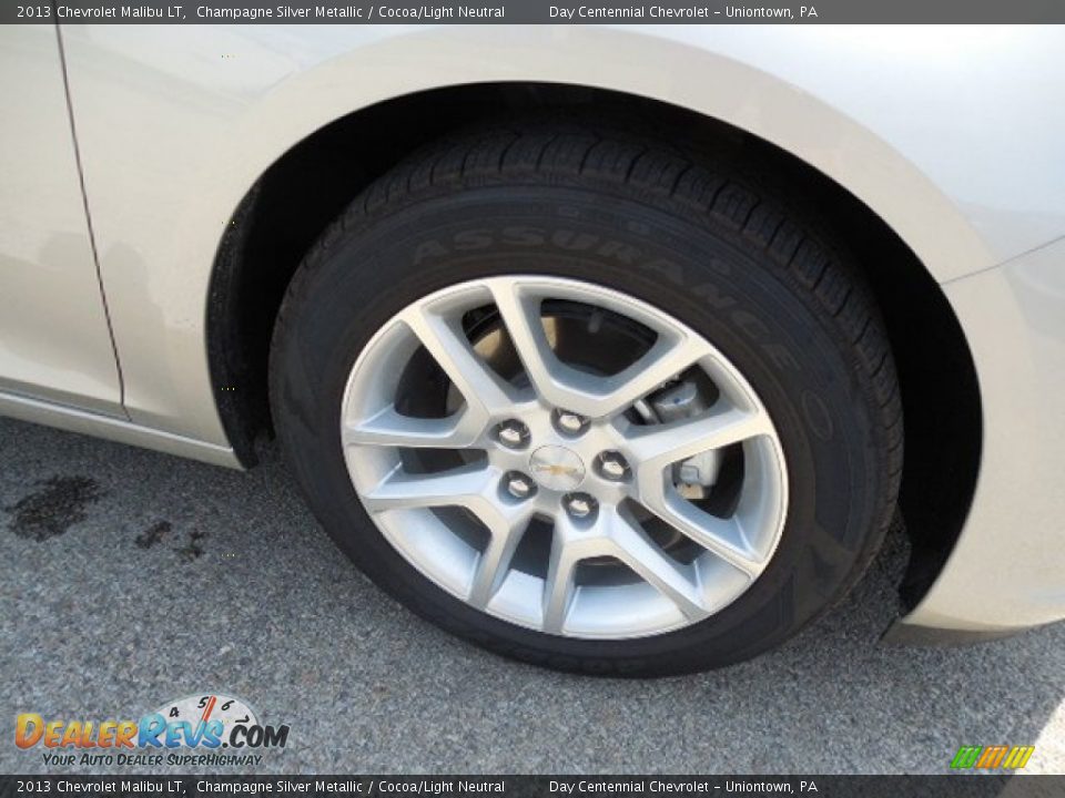 2013 Chevrolet Malibu LT Champagne Silver Metallic / Cocoa/Light Neutral Photo #8