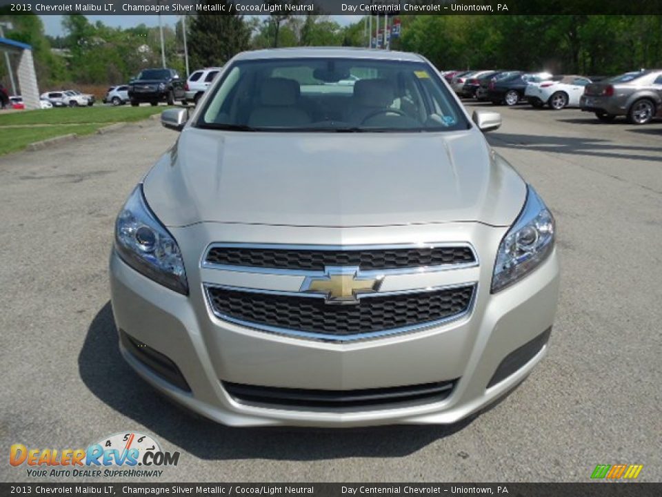 2013 Chevrolet Malibu LT Champagne Silver Metallic / Cocoa/Light Neutral Photo #10