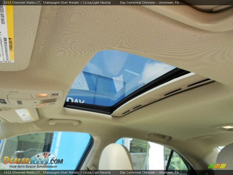 2013 Chevrolet Malibu LT Champagne Silver Metallic / Cocoa/Light Neutral Photo #12