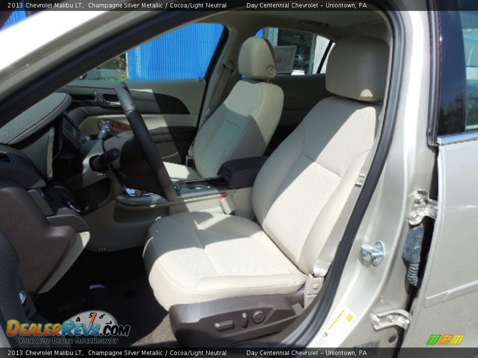 2013 Chevrolet Malibu LT Champagne Silver Metallic / Cocoa/Light Neutral Photo #13
