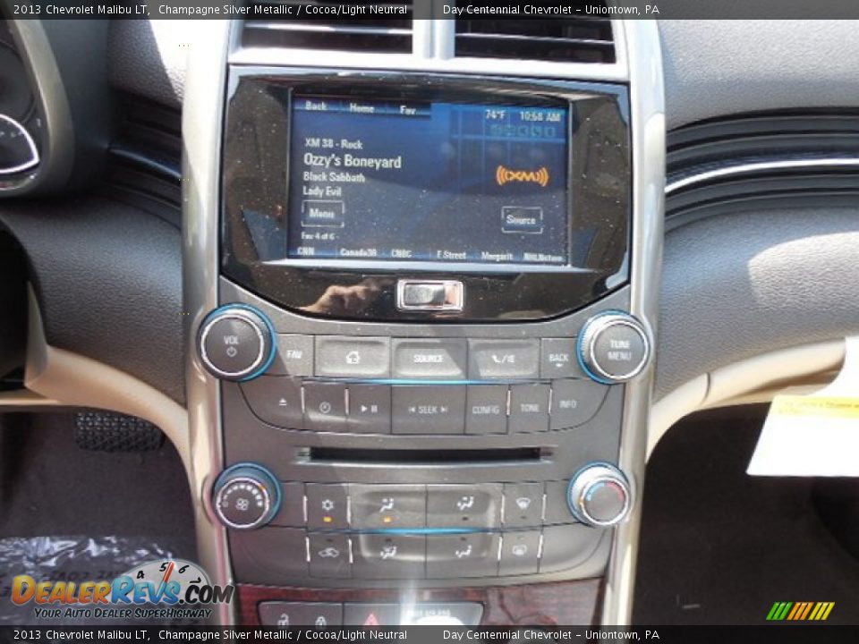 2013 Chevrolet Malibu LT Champagne Silver Metallic / Cocoa/Light Neutral Photo #16