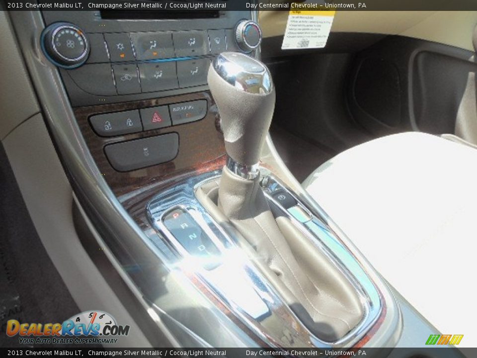 2013 Chevrolet Malibu LT Champagne Silver Metallic / Cocoa/Light Neutral Photo #17
