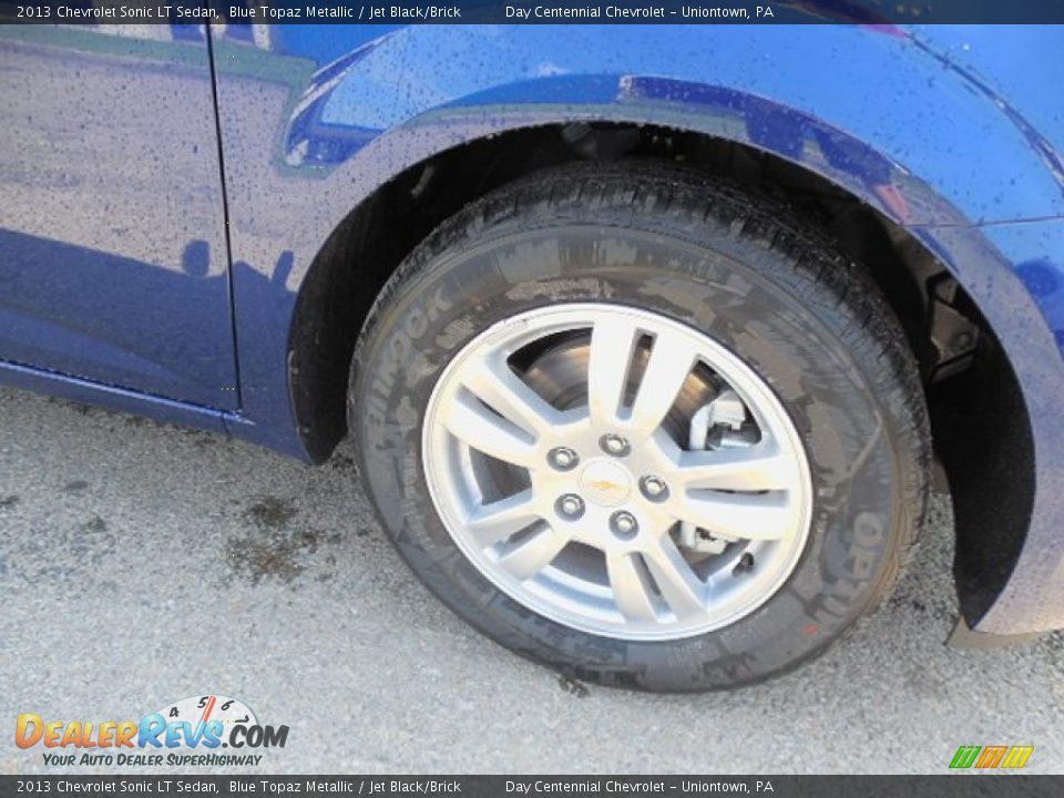 2013 Chevrolet Sonic LT Sedan Blue Topaz Metallic / Jet Black/Brick Photo #8