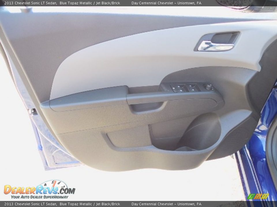 2013 Chevrolet Sonic LT Sedan Blue Topaz Metallic / Jet Black/Brick Photo #11