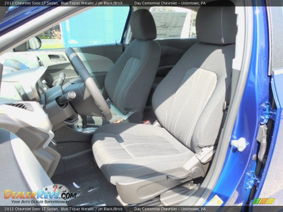 2013 Chevrolet Sonic LT Sedan Blue Topaz Metallic / Jet Black/Brick Photo #12