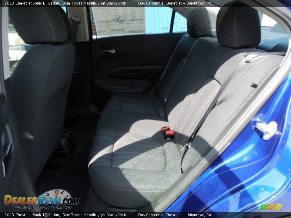 2013 Chevrolet Sonic LT Sedan Blue Topaz Metallic / Jet Black/Brick Photo #13