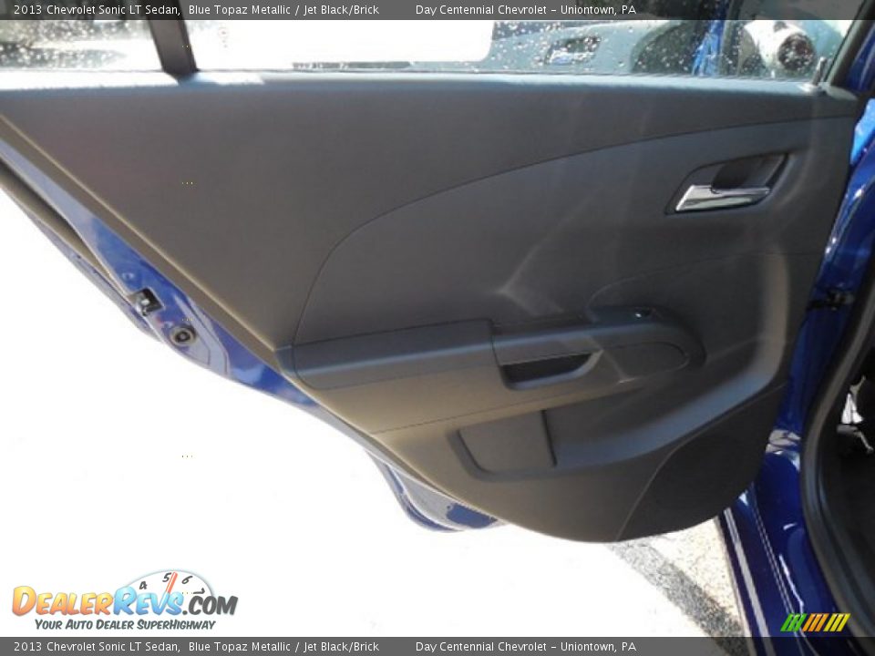 2013 Chevrolet Sonic LT Sedan Blue Topaz Metallic / Jet Black/Brick Photo #14