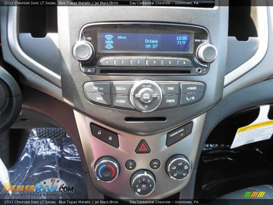 2013 Chevrolet Sonic LT Sedan Blue Topaz Metallic / Jet Black/Brick Photo #16