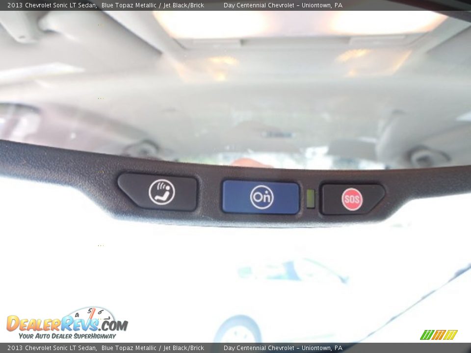 2013 Chevrolet Sonic LT Sedan Blue Topaz Metallic / Jet Black/Brick Photo #18