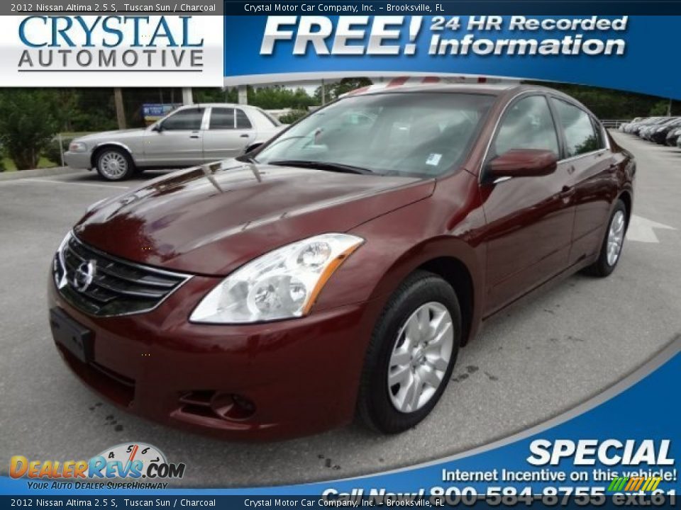 2012 Nissan Altima 2.5 S Tuscan Sun / Charcoal Photo #1