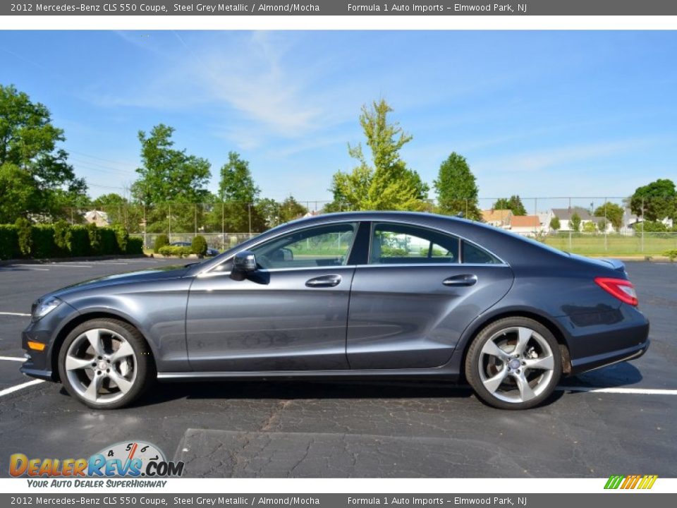 2012 Mercedes-Benz CLS 550 Coupe Steel Grey Metallic / Almond/Mocha Photo #4