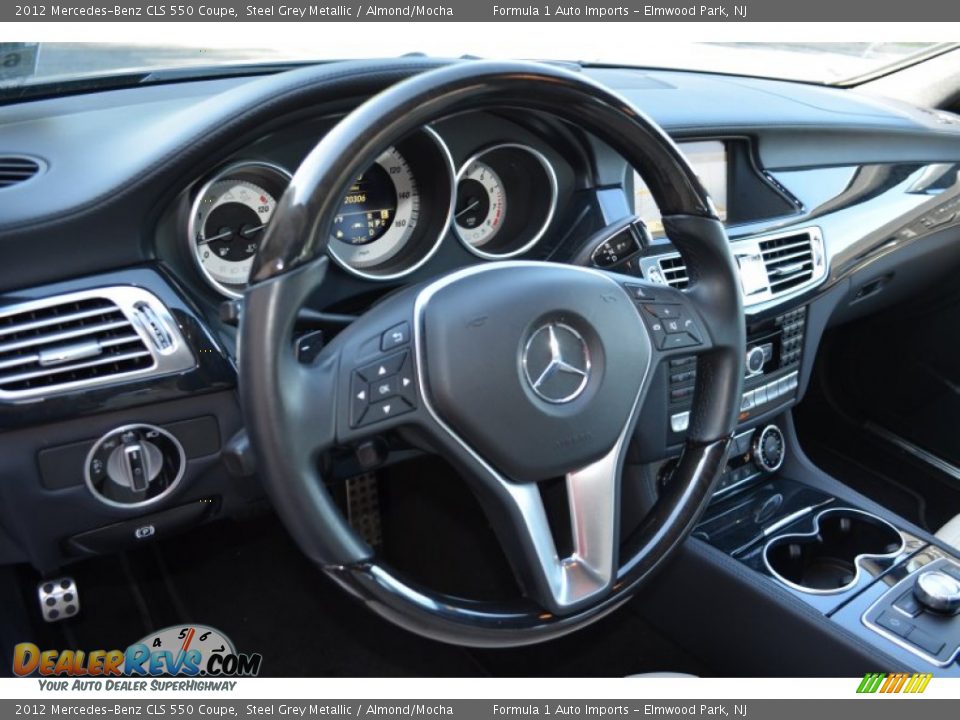2012 Mercedes-Benz CLS 550 Coupe Steel Grey Metallic / Almond/Mocha Photo #25