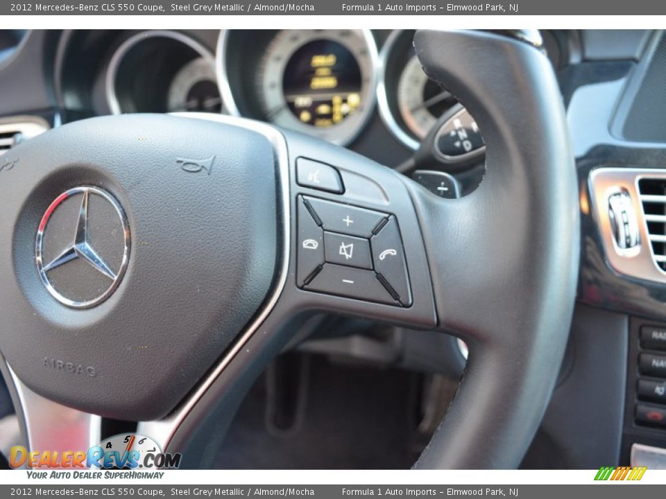 2012 Mercedes-Benz CLS 550 Coupe Steel Grey Metallic / Almond/Mocha Photo #26