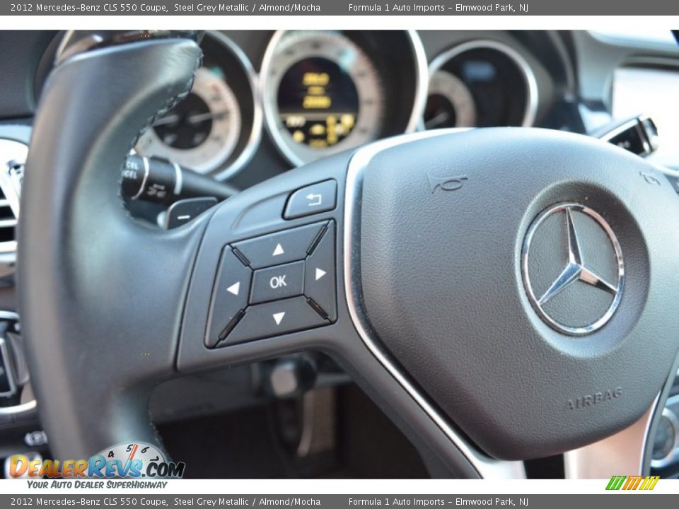 2012 Mercedes-Benz CLS 550 Coupe Steel Grey Metallic / Almond/Mocha Photo #27
