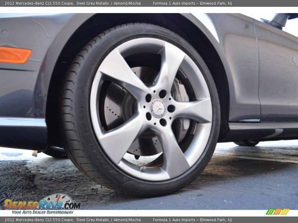2012 Mercedes-Benz CLS 550 Coupe Steel Grey Metallic / Almond/Mocha Photo #32