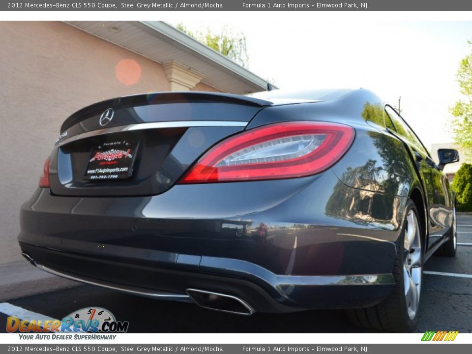2012 Mercedes-Benz CLS 550 Coupe Steel Grey Metallic / Almond/Mocha Photo #35