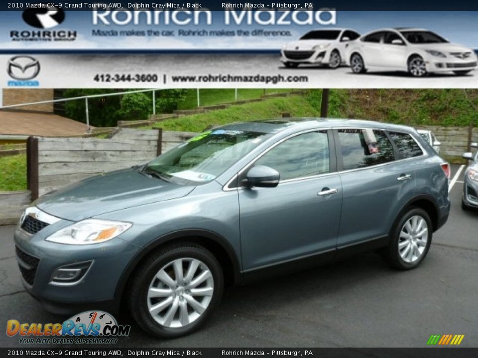 2010 Mazda CX-9 Grand Touring AWD Dolphin Gray Mica / Black Photo #1
