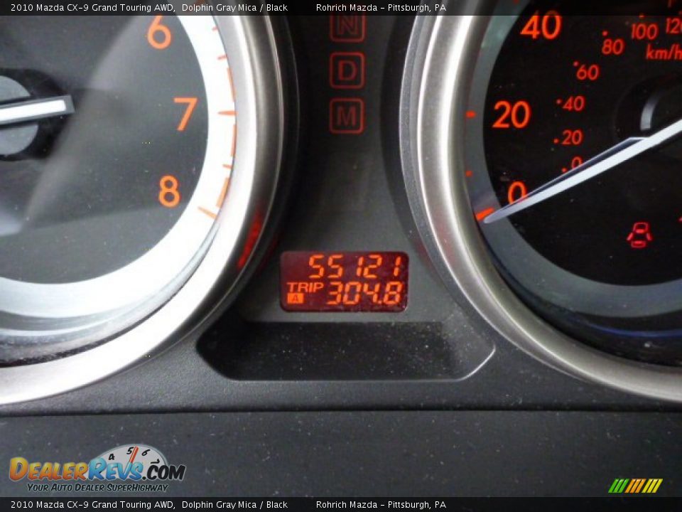 2010 Mazda CX-9 Grand Touring AWD Dolphin Gray Mica / Black Photo #9