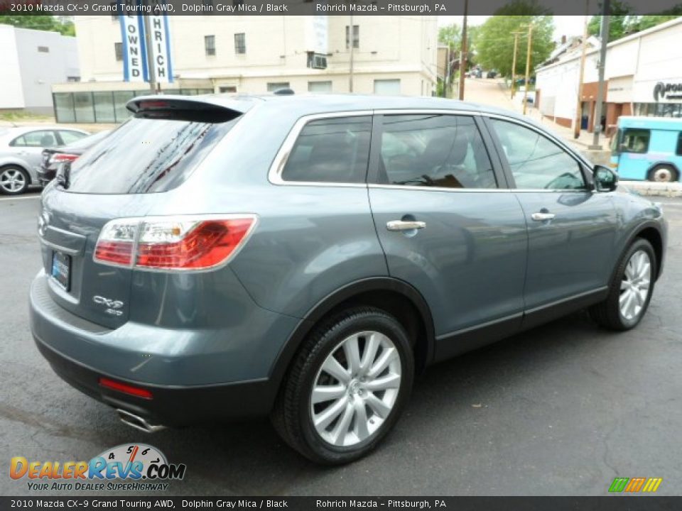 2010 Mazda CX-9 Grand Touring AWD Dolphin Gray Mica / Black Photo #12