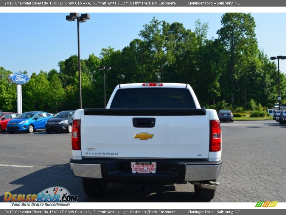 2013 Chevrolet Silverado 1500 LT Crew Cab 4x4 Summit White / Light Cashmere/Dark Cashmere Photo #4
