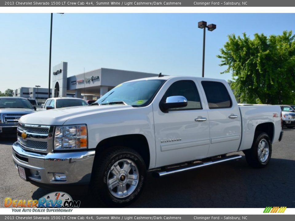 2013 Chevrolet Silverado 1500 LT Crew Cab 4x4 Summit White / Light Cashmere/Dark Cashmere Photo #6